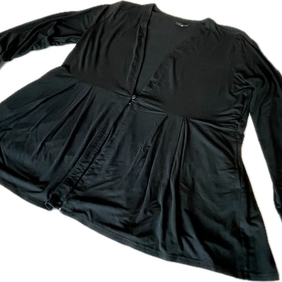 J Jill ~ Size L ~ WearEver One Button Peplum cardigan with Pockets - Picture 1 of 11